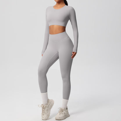 Seamless Comfort Dual-Brushed Yoga Set