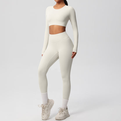 Seamless Comfort Dual-Brushed Yoga Set