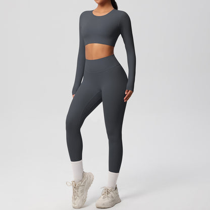 Seamless Comfort Dual-Brushed Yoga Set