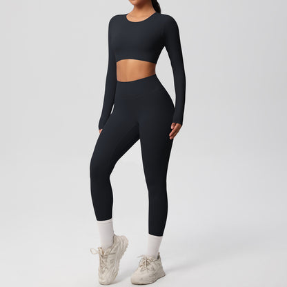 Seamless Comfort Dual-Brushed Yoga Set