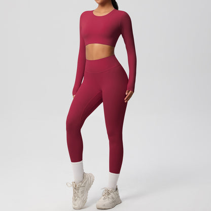 Seamless Comfort Dual-Brushed Yoga Set
