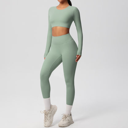 Seamless Comfort Dual-Brushed Yoga Set